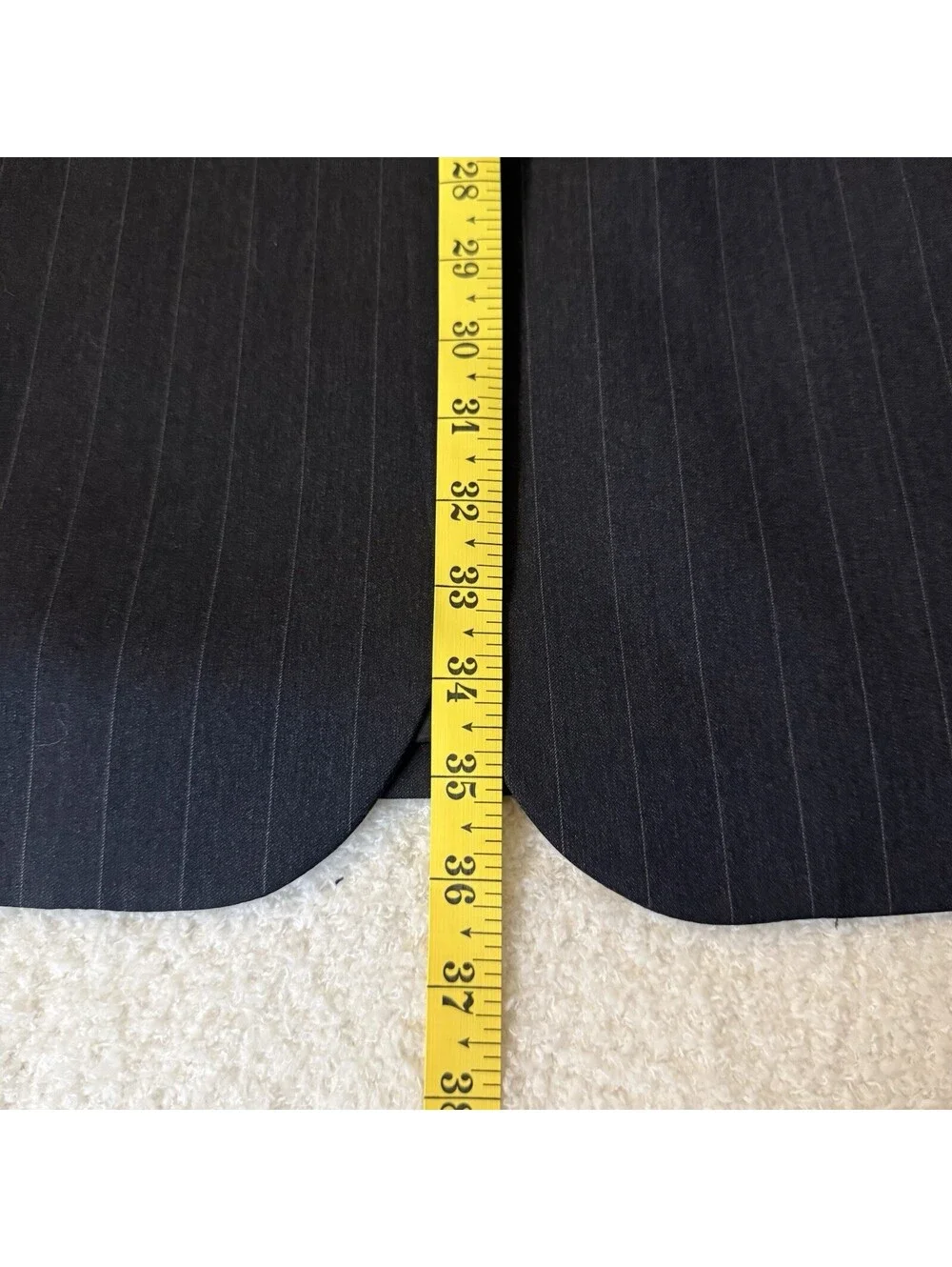 Jos A Bank Signature Suit 48L Pants 40x31 Charcoal Pinstripe 100% Wool